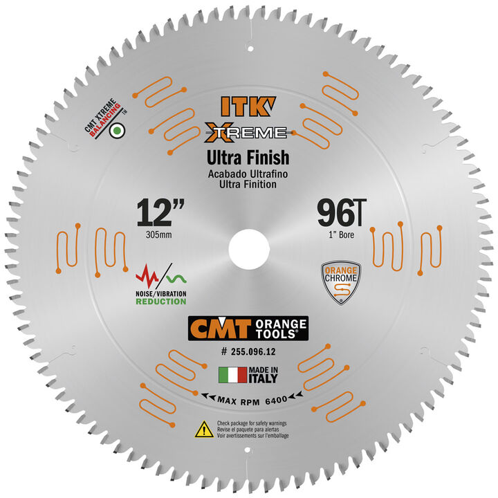 CMT 12 In x 96 x 1 In ITK Fine Finish Blade