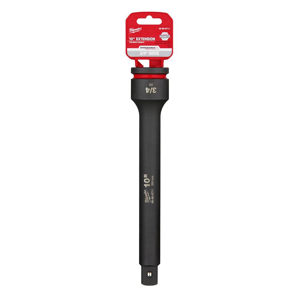Milwaukee SHOCKWAVE Impact Duty 3/4inch Drive 10inch Extension, large image number 1