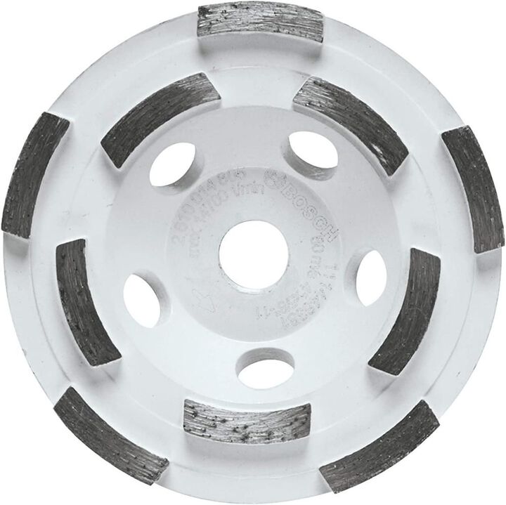 Bosch 4 Inch Double Row Segmented Rim Diamond Cup Wheel for Concrete