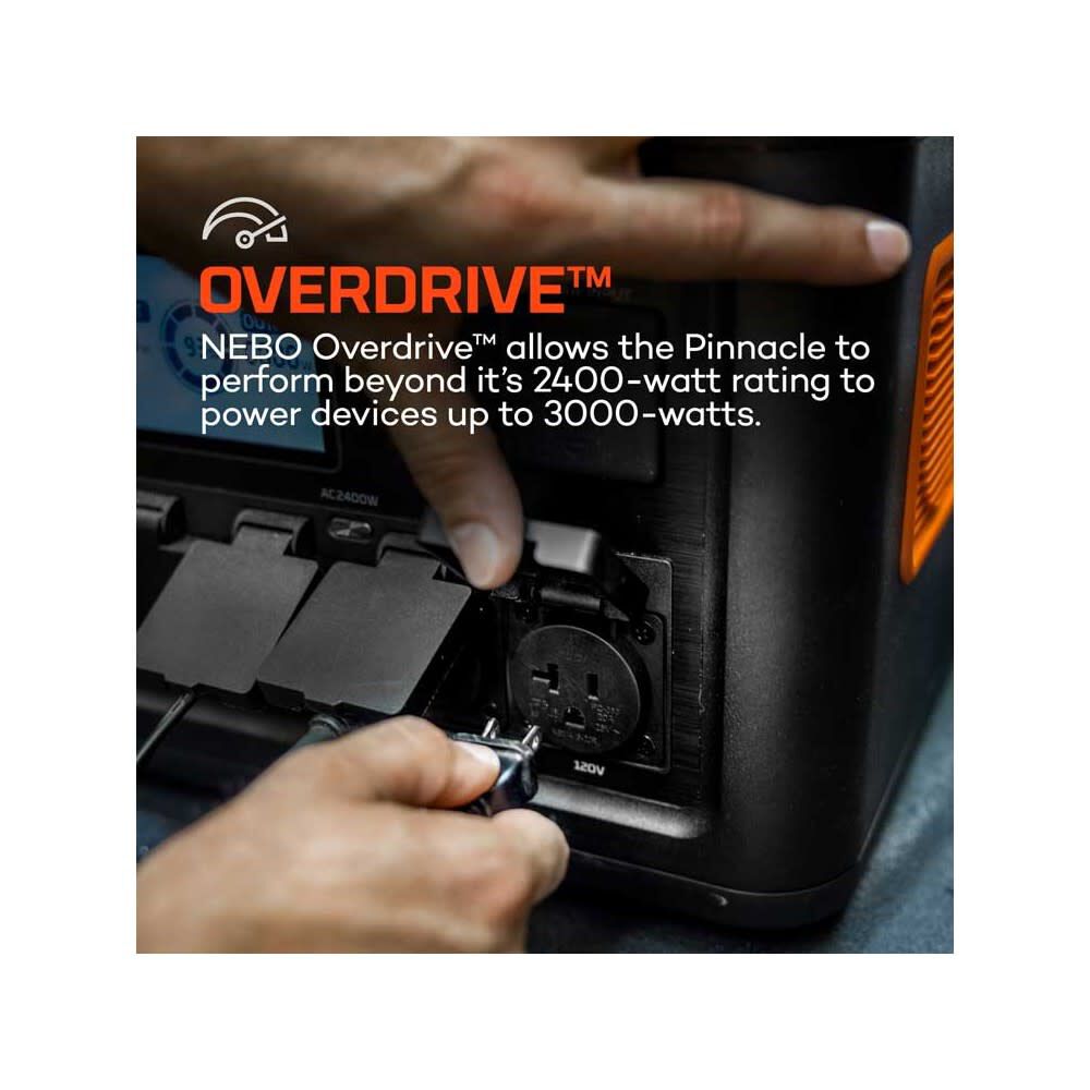 Nebo Pinnacle 4,800 Watt Lithium-Ion Battery Solar Portable Power Station, large image number 5