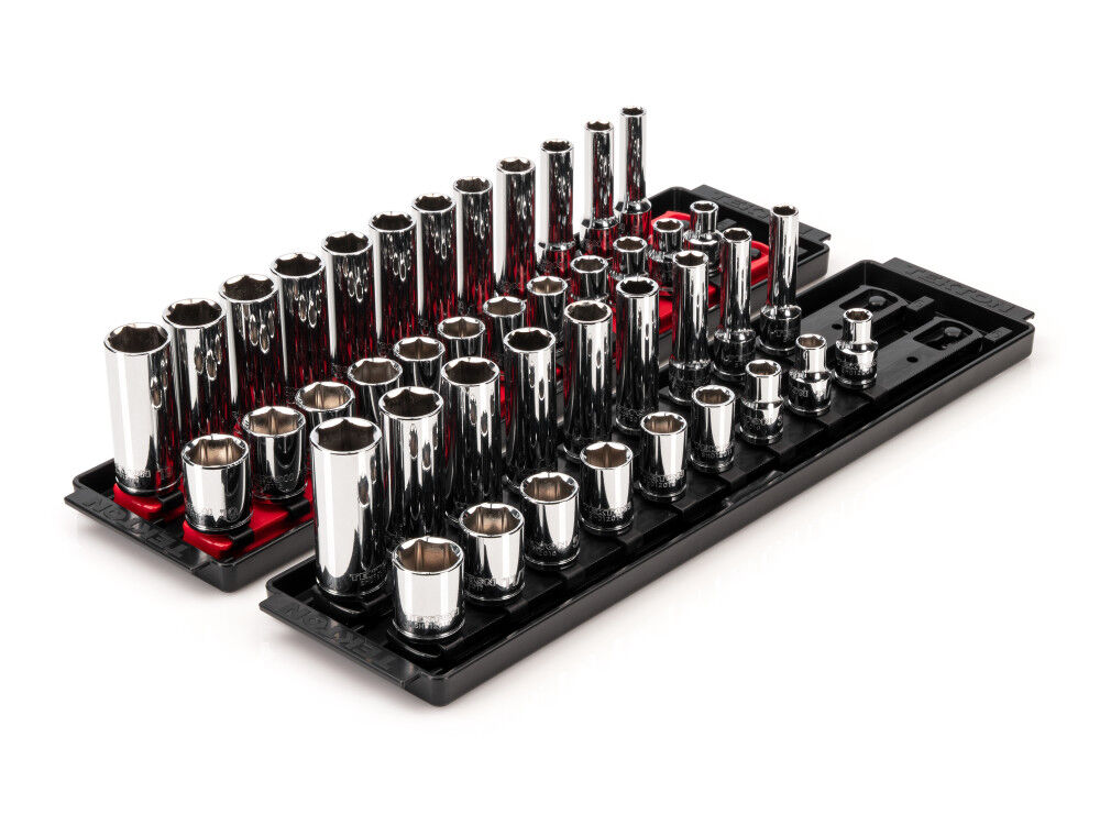 Tekton 3/8 Inch 6 Point Socket Set, 42 Pieces (5/16-3/4 Inch, 8-19 mm), large image number 2