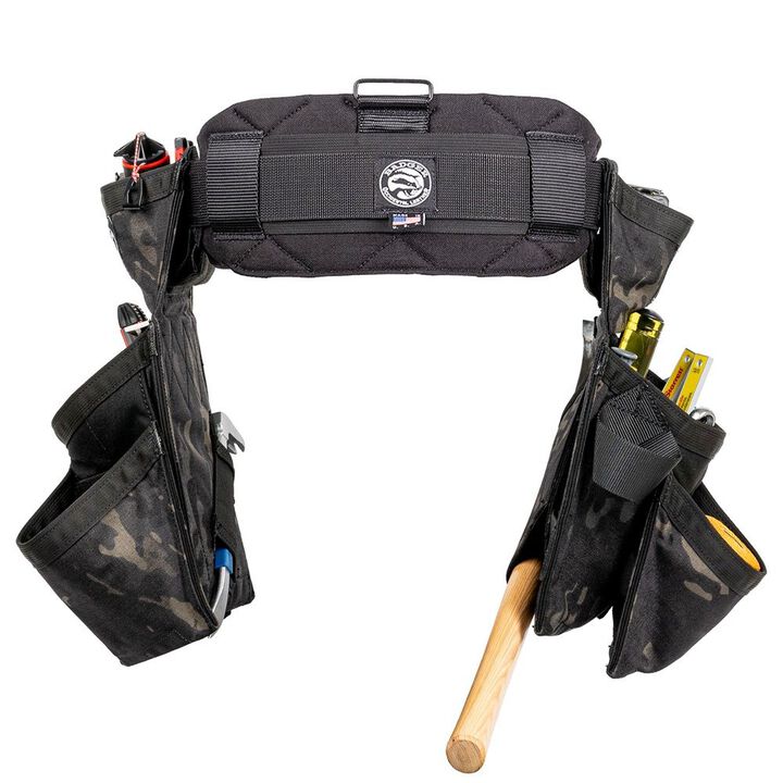 Badger Tool Belts Side-By-Side Carpenter Belt, Black Camo, Medium, large image number 2