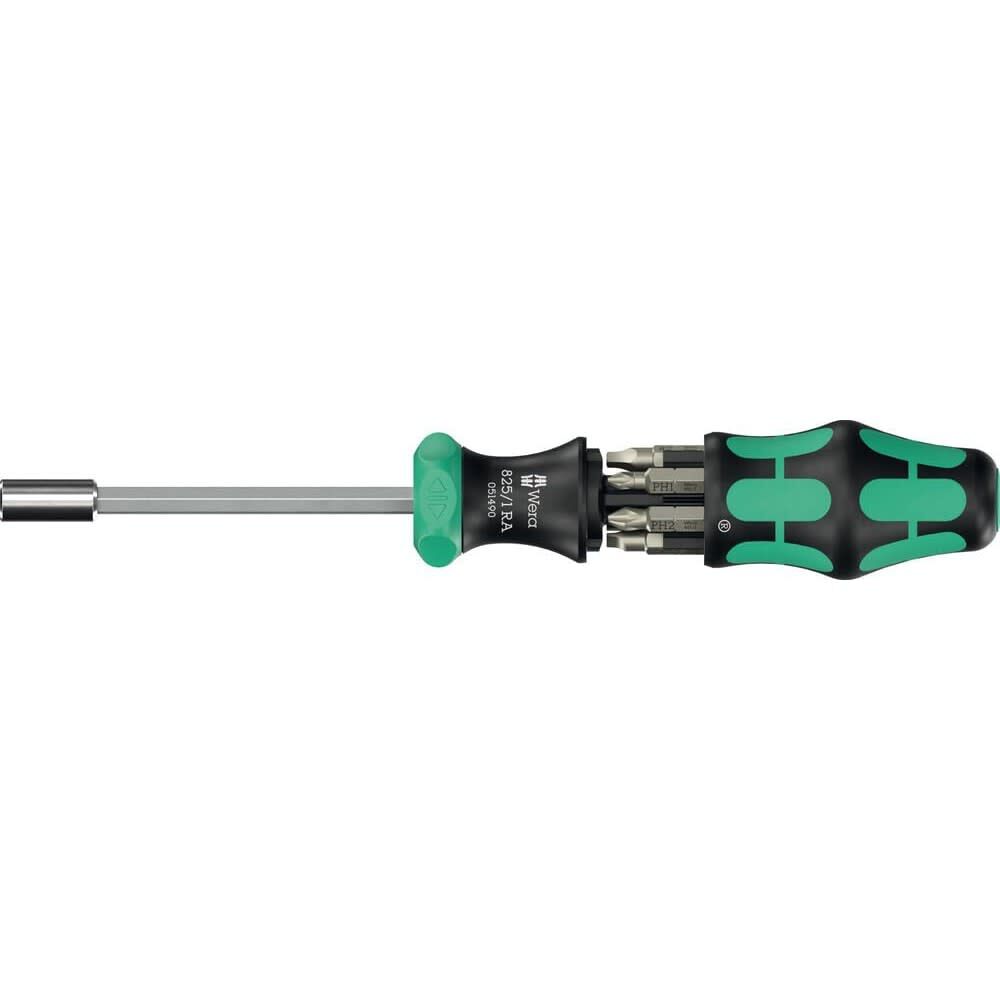 Wera Tools Kompakt 27 RA 2 Kraftform Screwdriver Bit Set, 6 Pieces, large image number 1