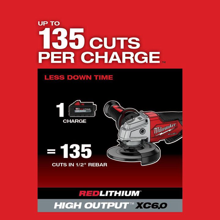 Milwaukee M18 FUEL 4-1/2inch / 5inch Grinder Paddle Switch No-Lock (Bare Tool), large image number 19