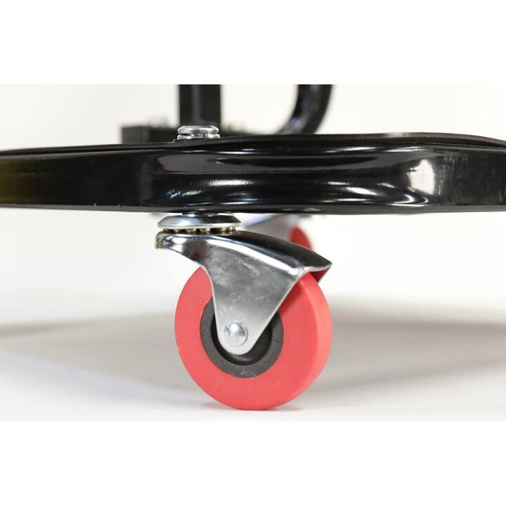 MaxJax Vinyl Cushion Rolling Work Seat with 4 Swivel Casters, large image number 4