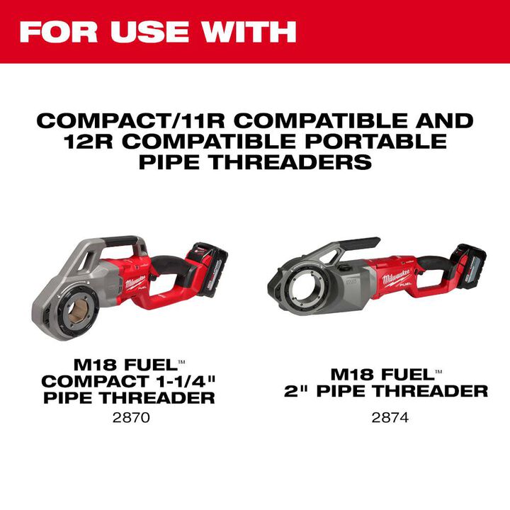 Milwaukee 1 1/2inch ALLOY NPT Portable Pipe Dies, large image number 3
