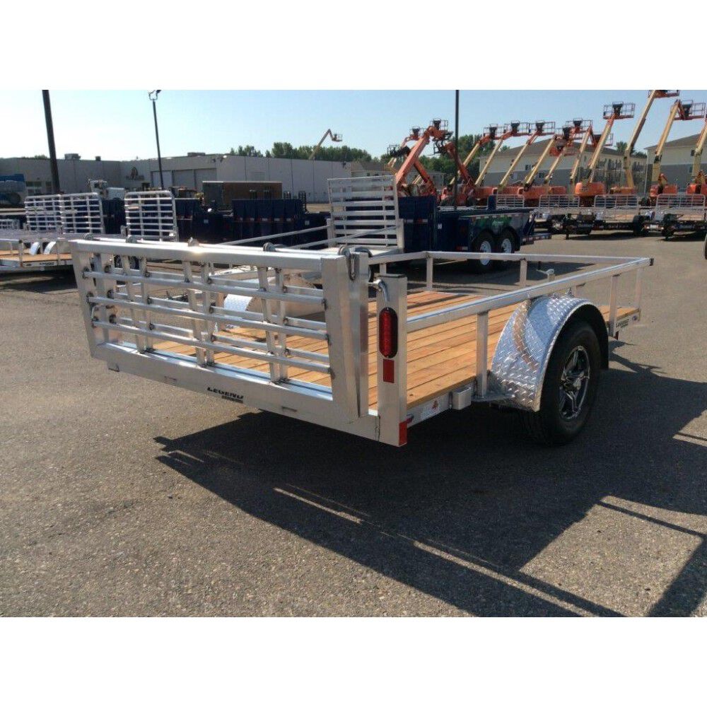 Legend Premium Trailers 10ft Legend Open Deluxe Single Axle Aluminum Utility Trailer, large image number 4