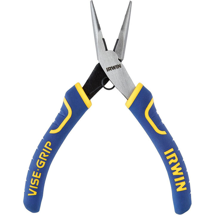 Irwin 5-1/4 In. Long Nose Pliers with Cutter & Spring