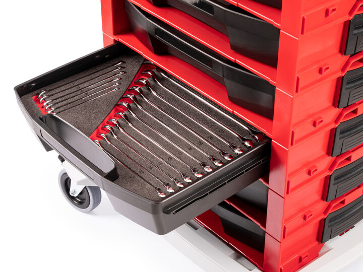 Tekton Combination Wrench Set with Drawer and Rack, 19 Piece (6-24 mm), large image number 5