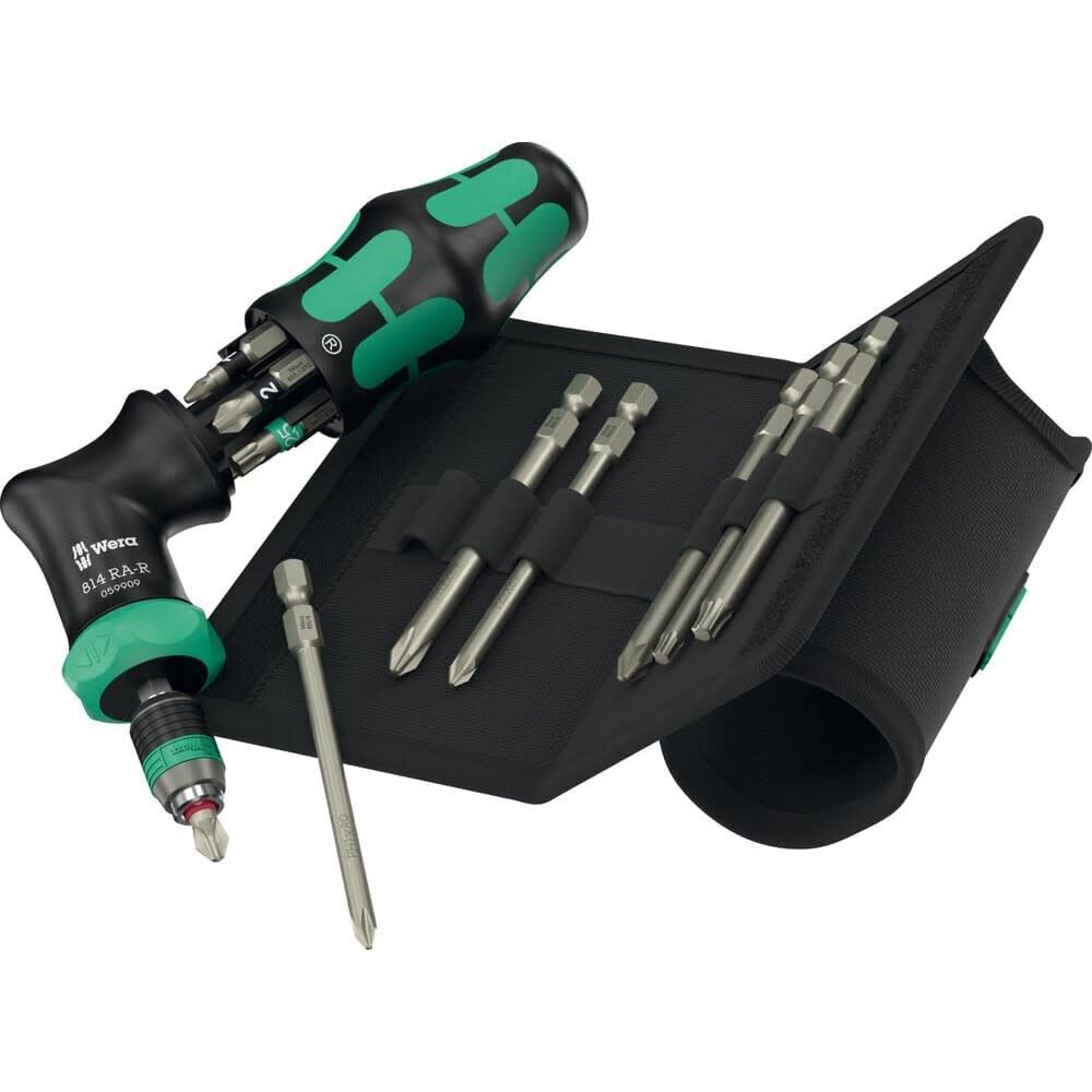Wera Tools Kompakt Pistol RA-R2 Kraftform Pistol Bit Set, 7 Pieces, large image number 1