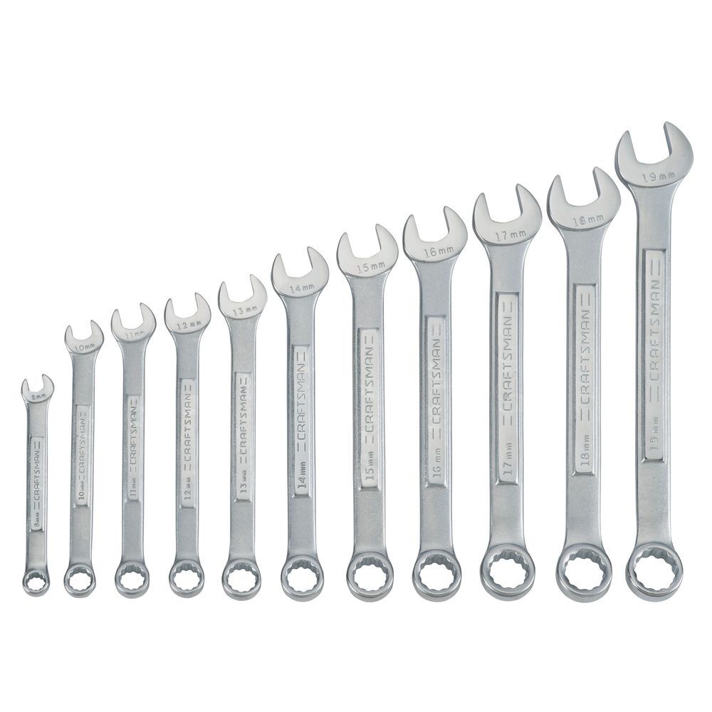 CRAFTSMAN Metric Raised-Panel Combination Wrench Set, 11 Piece, large image number 1