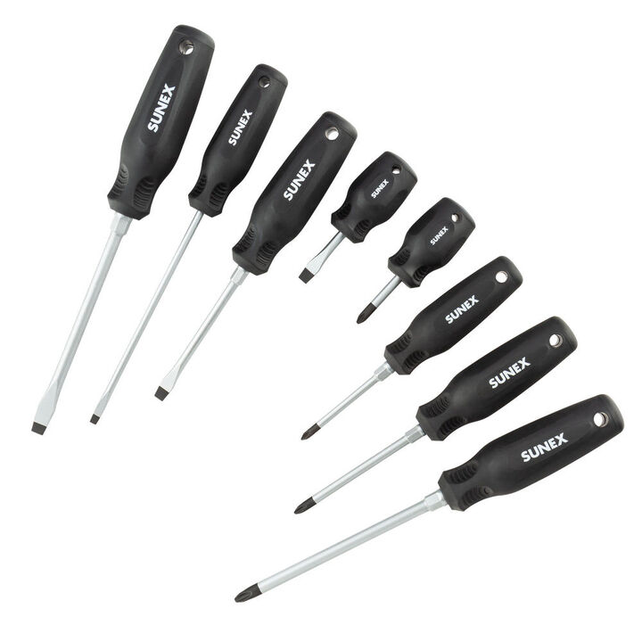 Sunex Phillips and Slotted Magnetic Screwdriver Set 8 Pieces