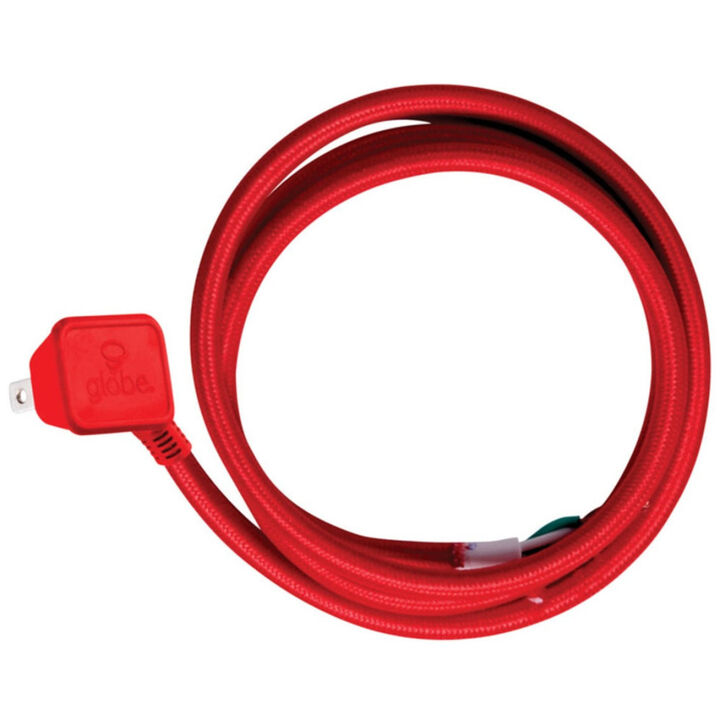 Globe Electric Mix N Match Pendant Light Cord 15' Red 16/2