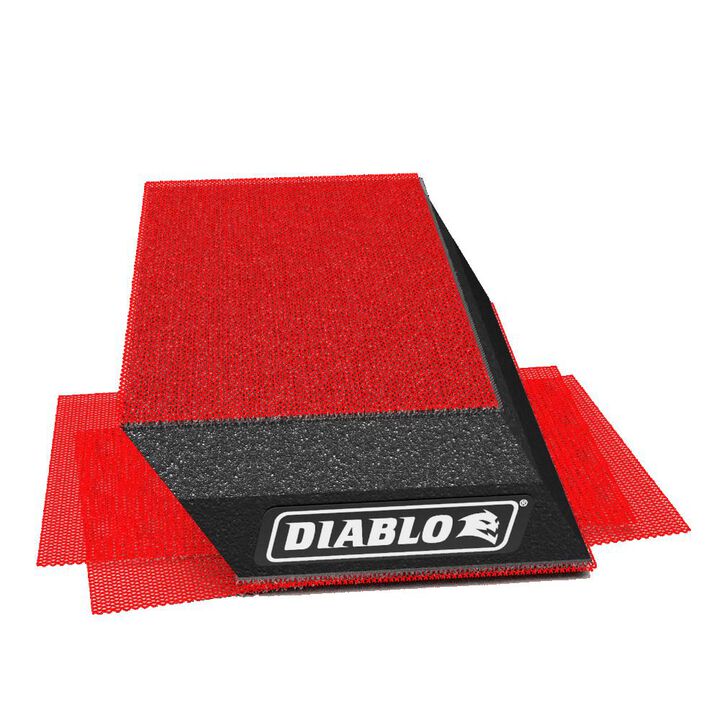 Diablo Tools 2-3/4 Inchx5 Inch Reusable Angled Hand Sanding Block