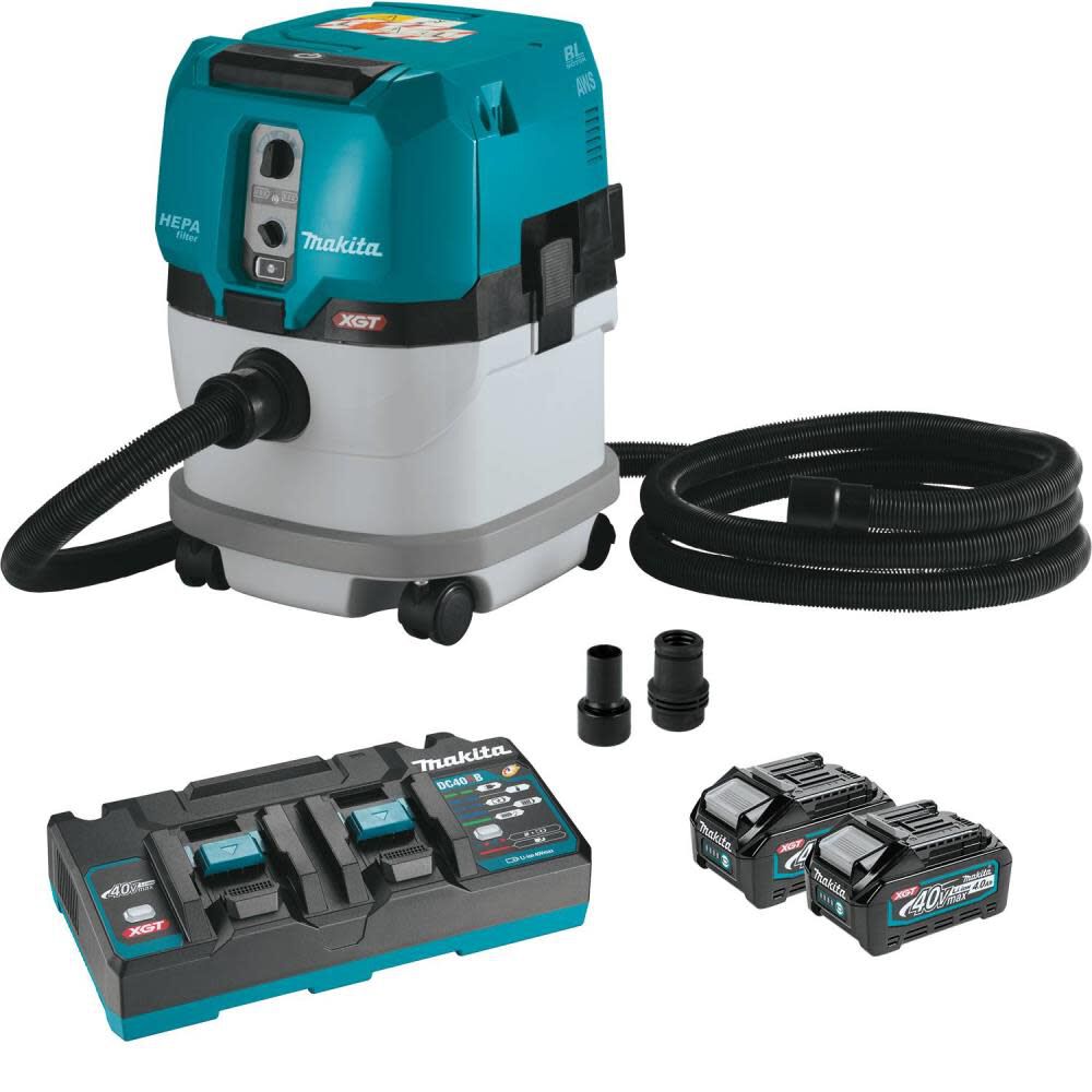 Makita 40V max XGT 4 Gallon HEPA Dry Dust Extractor Kit, large image number 1