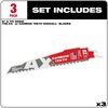 Milwaukee The Ax with Carbide Teeth SAWZALLBlade 6 in. 5T 3PK, small image number 2