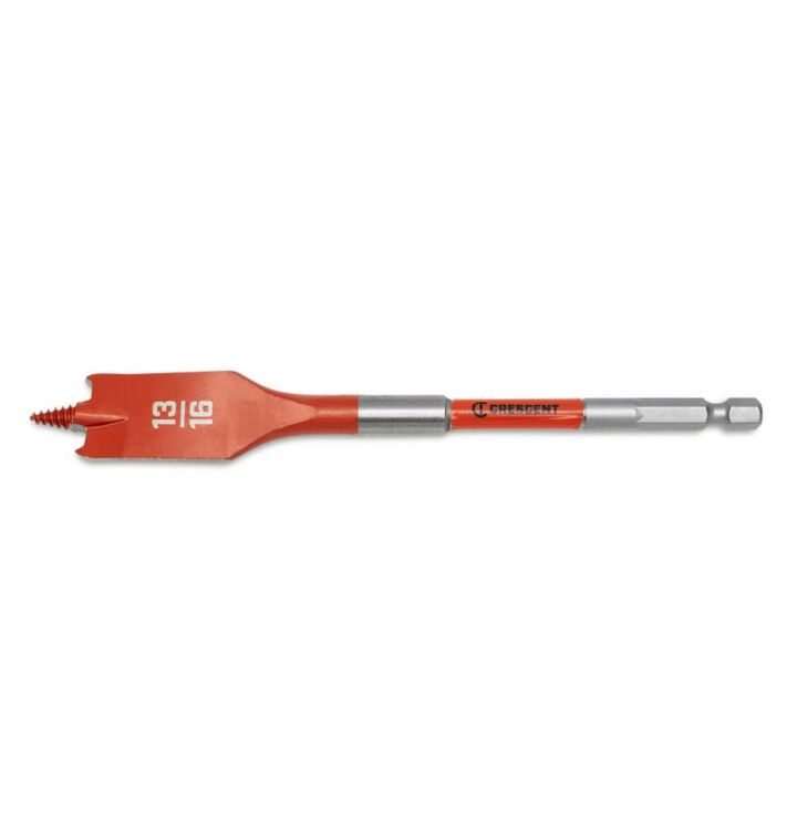 Crescent Screw Point Spade Drill Bit, 13/16 Inch x 6 Inch