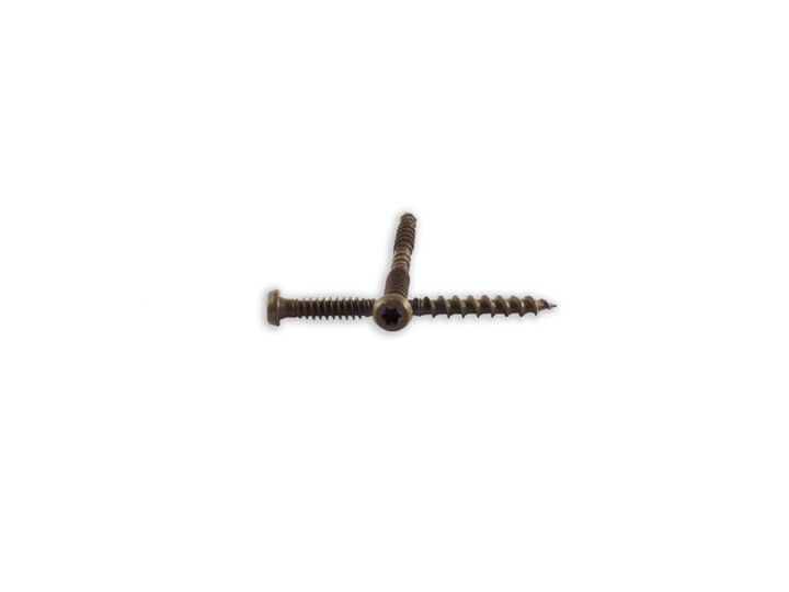 Woodpro #10 x 2-1/2 In. 1000 Hour PPG E-Coat Brown Composite Deck Screws