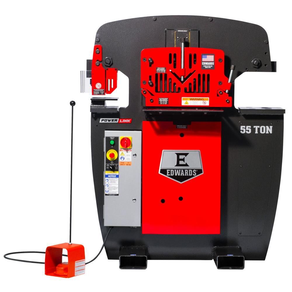 Edwards 55 Ton Ironworker 3 Phase 208v with PowerLink System, large image number 1