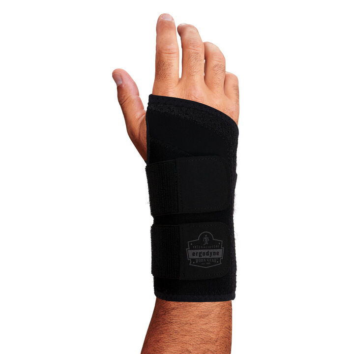 Ergodyne ProFlex 4015 Large Left Black Wrist Brace Support Double Strap