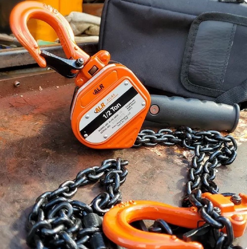 Atlas Lifting and Rigging ALCH 1/2 Ton Compact Lever Hoist 1100 lbs 5 Ft. Chain, large image number 2