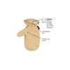 Kinco Tan Axeman Grain Cowhide Mitt Glove, small image number 3