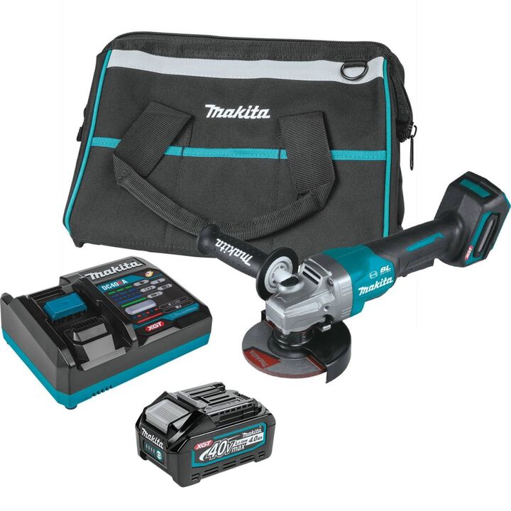 Makita 40V max XGT Paddle Switch Angle Grinder Kit 4 1/2 / 5in