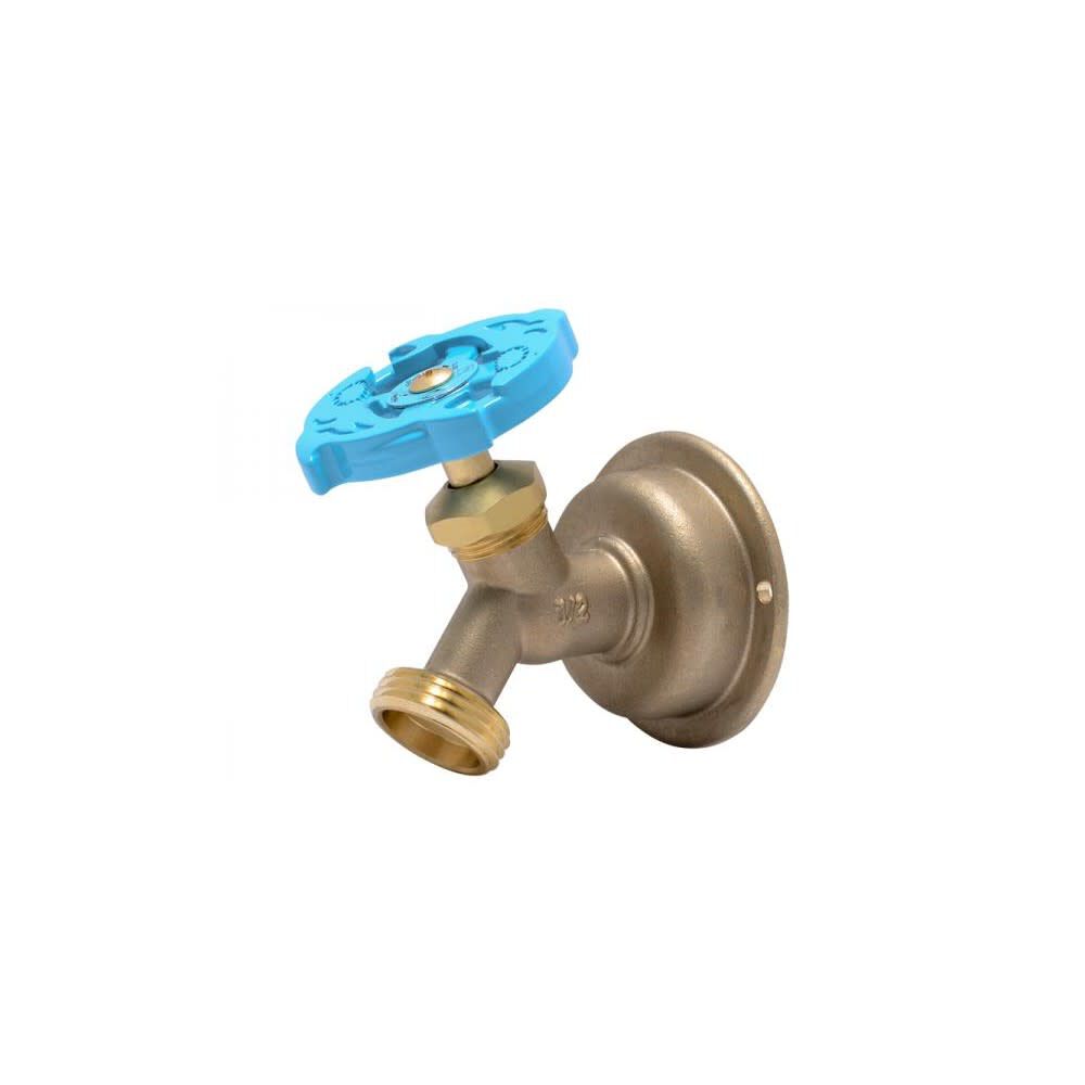 Sharkbite 1/2in PTC T x 3/4in S MHT 45 Deg Brass Hose Bibb, large image number 1