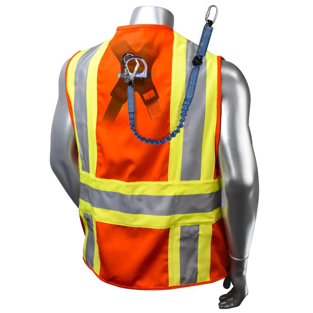 Radians Safety Vest Fire-Resistant Volcore Custom Type O Class 1 Vest Orange 2X, large image number 2