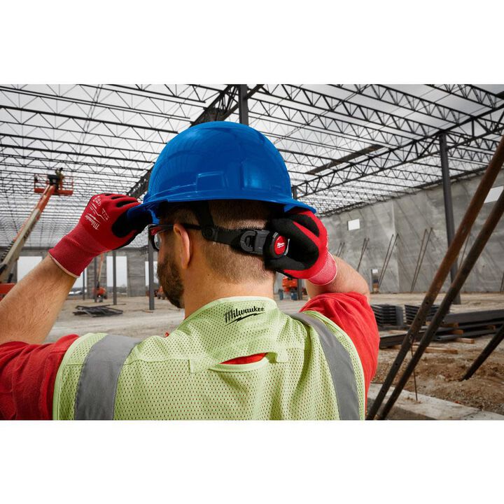 Milwaukee White Full Brim Hard Hat with 6pt Ratcheting Suspension Type 1 Class E, large image number 6