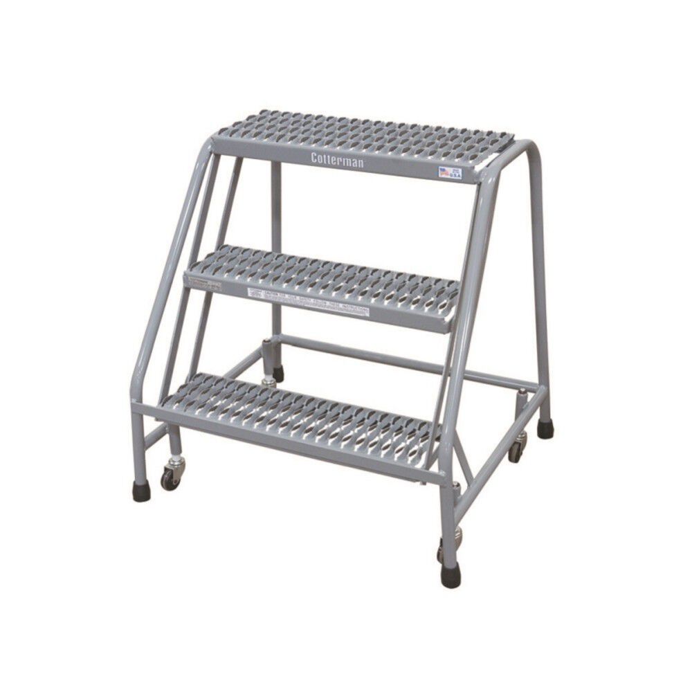 Cotterman Series 1000 3 Step X 18in W A3 Tread Step Ladder, large image number 1