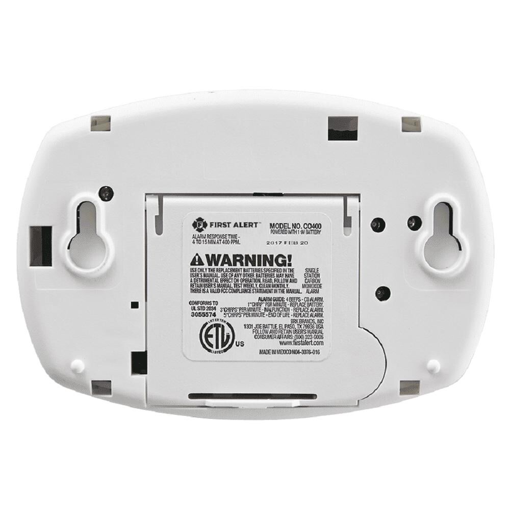 First Alert Carbon Monoxide Alarm Battery Operated, large image number 5