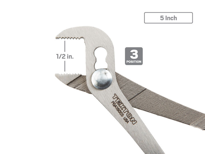 Tekton Angle Nose Slip Joint Pliers Set, 3-Piece (5, 7, 10 Inch), large image number 3
