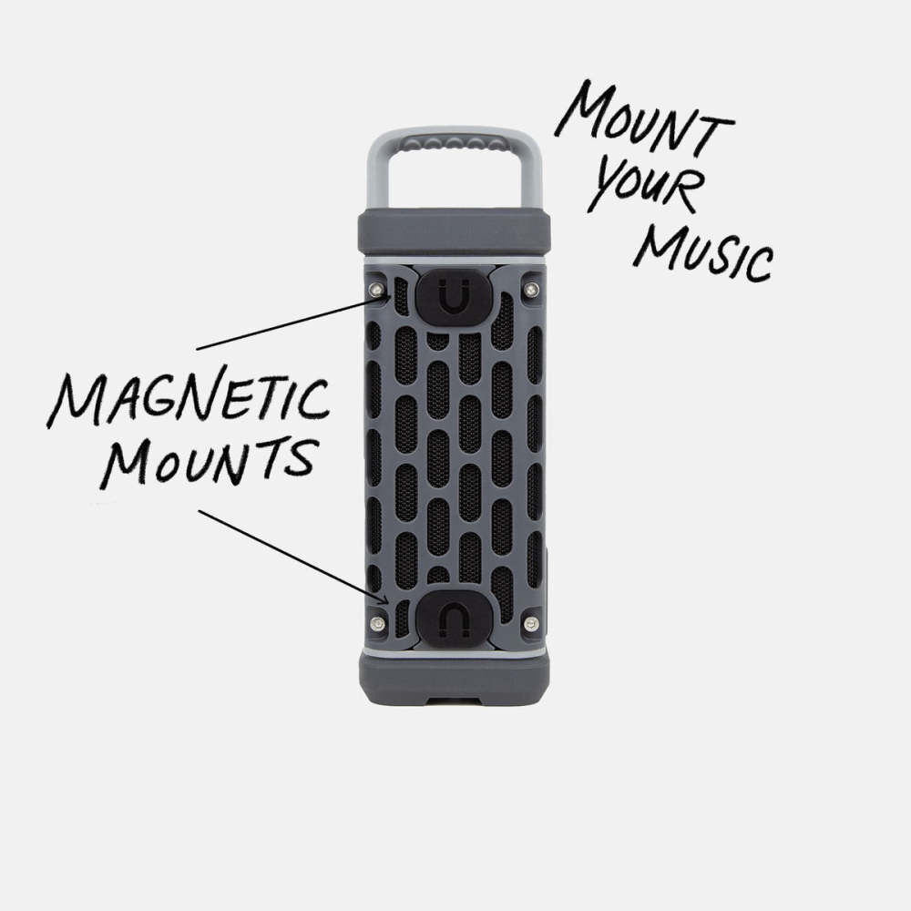Turtlebox Ranger Li-Ion Battery-Powered Ultra-Portable Speaker, Gray, large image number 4