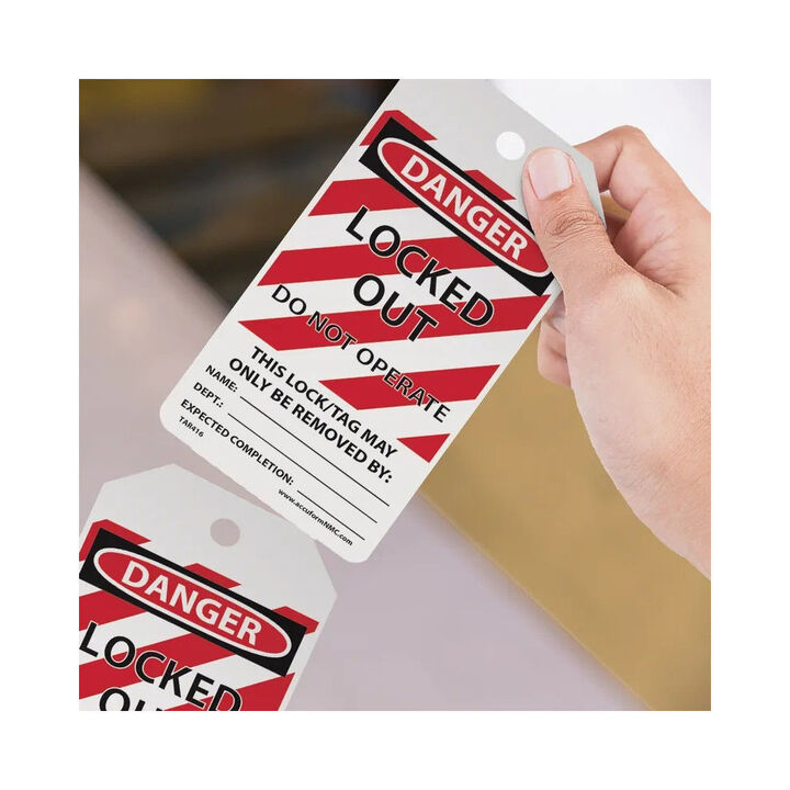 Accuform Cardstock OSHA Danger Do Not Operate Locked Out Tag, large image number 4