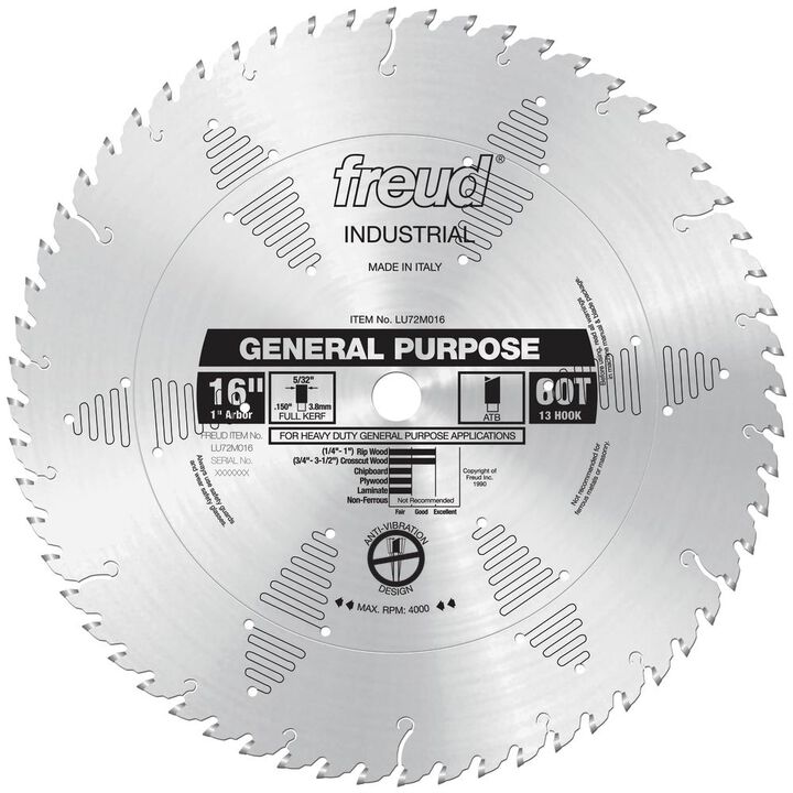Freud 16in General Purpose Blade