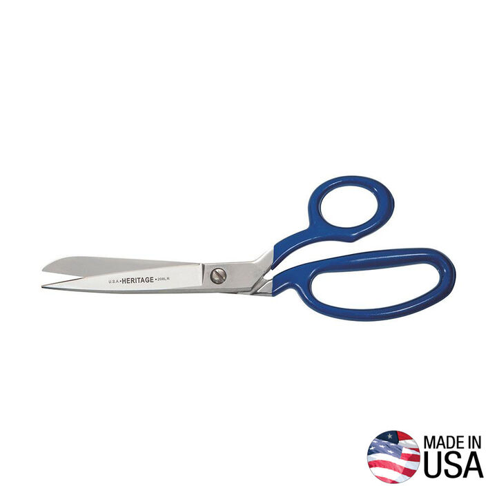 Klein Tools Heritage 8in Bent Trimmer with Large Ring Blue Coating
