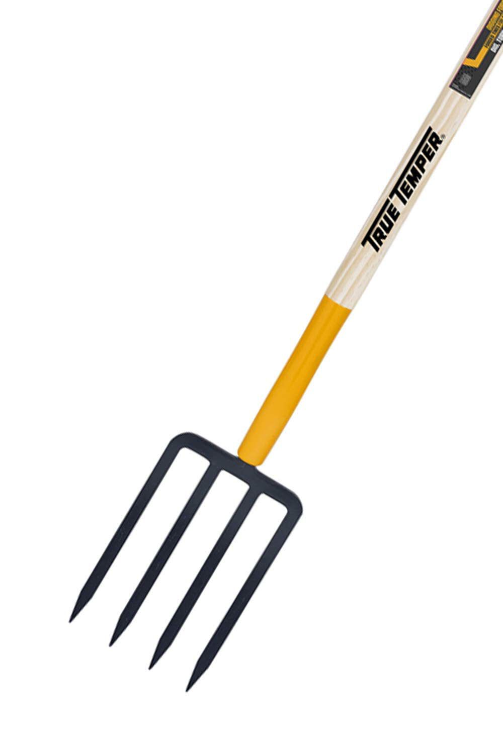 True Temper 4-Tine Spading Fork with D-Top Grip on Hardwood Handle, large image number 2