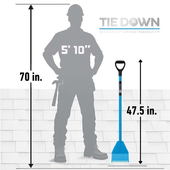 Tie Down 47.5 Inch El Burro Alloy Steel Shingle Shovel, large image number 3