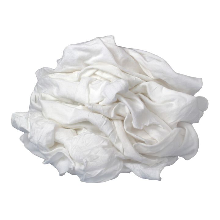 Buffalo Industries New Bleached Knits Cloth Rag 10 Lb Box