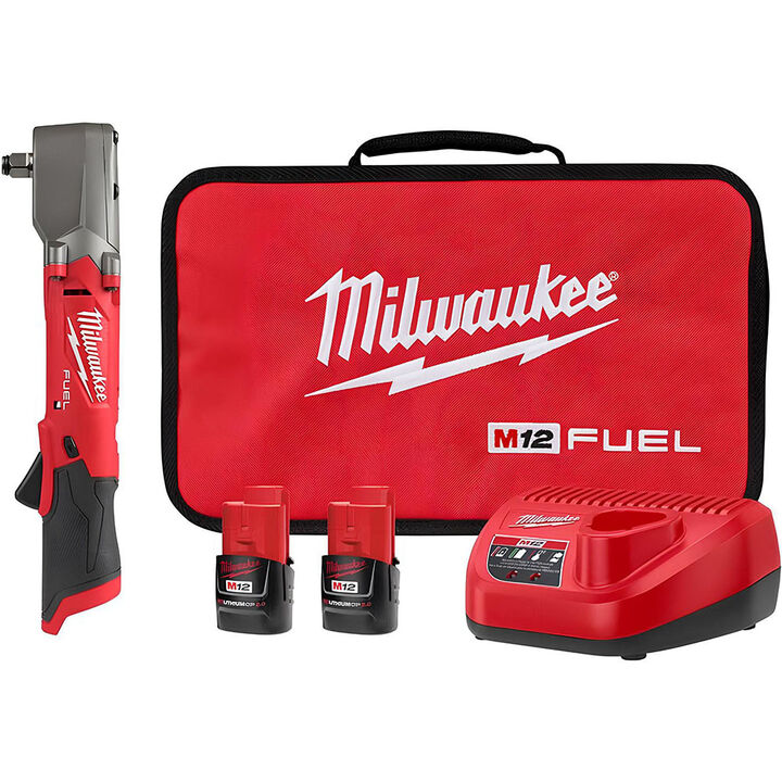 Milwaukee M12 FUEL 1/2inch Right Angle Impact Wrench Kit