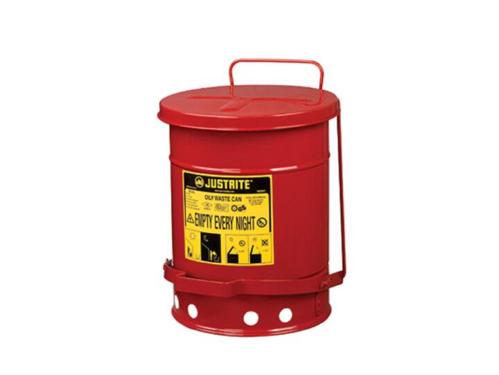 Justrite 6 Gallon Oily Waste Can