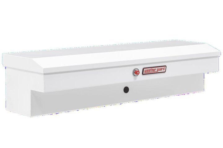 Weather Guard 56in Lo-Side Truck Tool Box Steel White