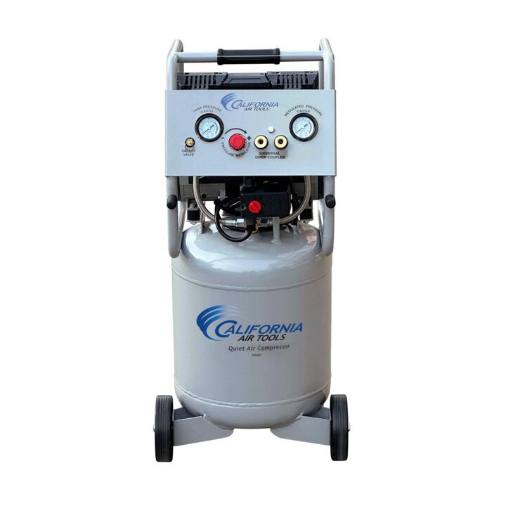 California Air Tools Ultra Quiet Oil-Free Corded 2HP 10 Gallon Steel Tank Air Compressor