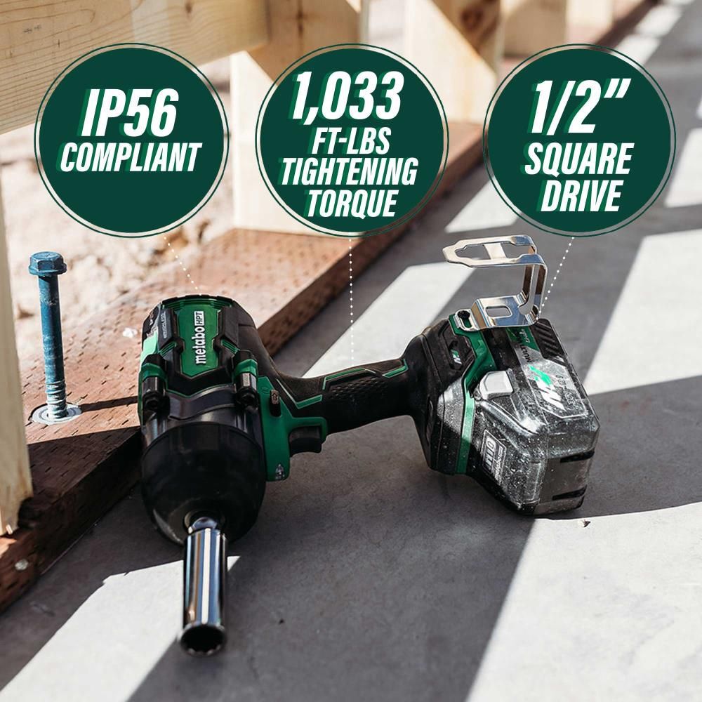 Metabo HPT 36V Cordless 1/2 in High-Torque Impact Wrench (Bare Tool), large image number 2