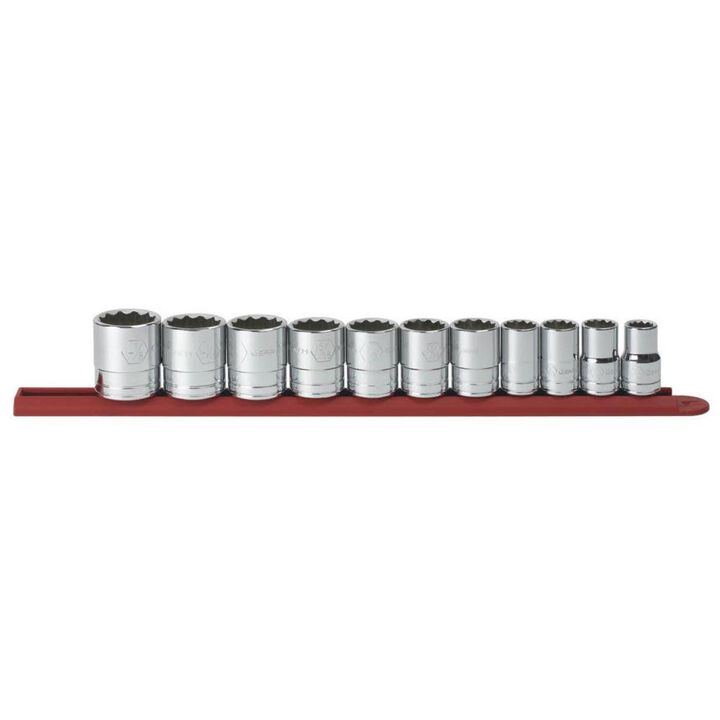 GEARWRENCH 1/2in Drive 12 Point Standard SAE Socket Set 11pc