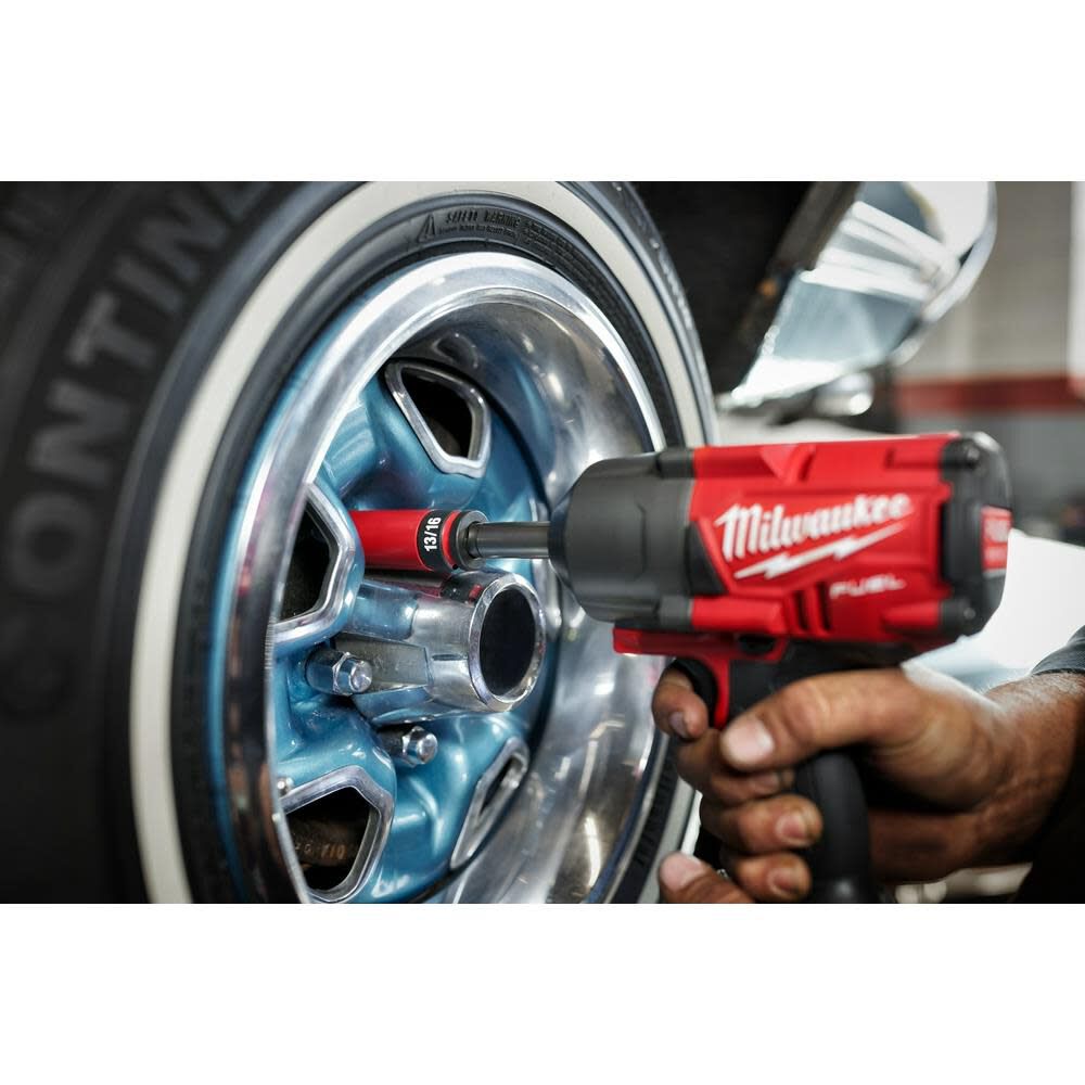 Milwaukee SHOCKWAVE Impact Duty Socket 1/2 Drive SAE & Metric 9PC Lug Nut Wheel Set, large image number 9
