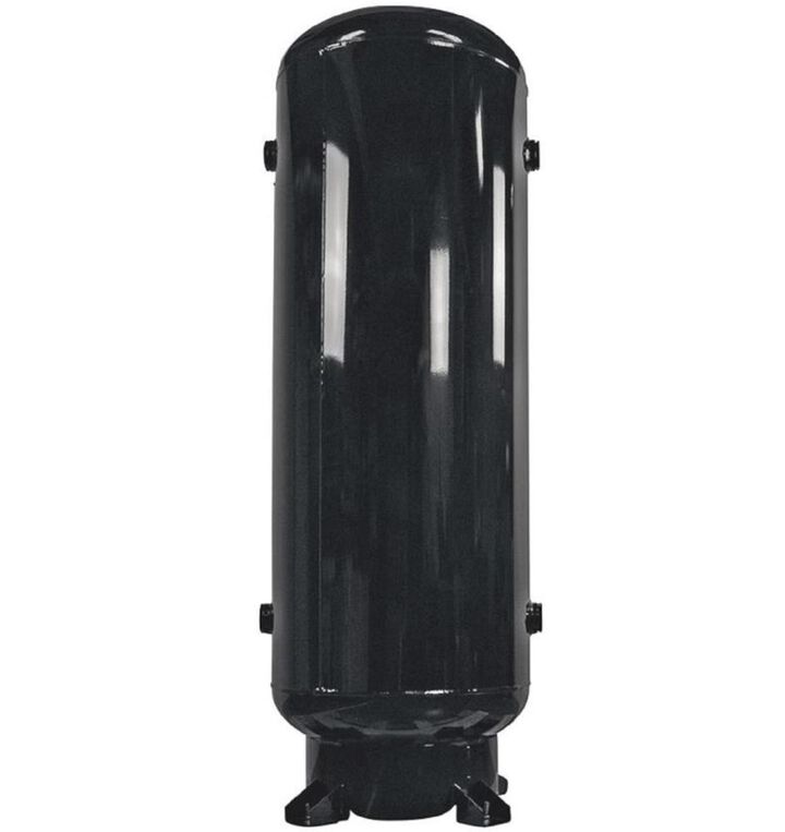 Industrial Air Receiver Tank 120 Gallon Vertical ASME 24 in Diameter with Lift Hook