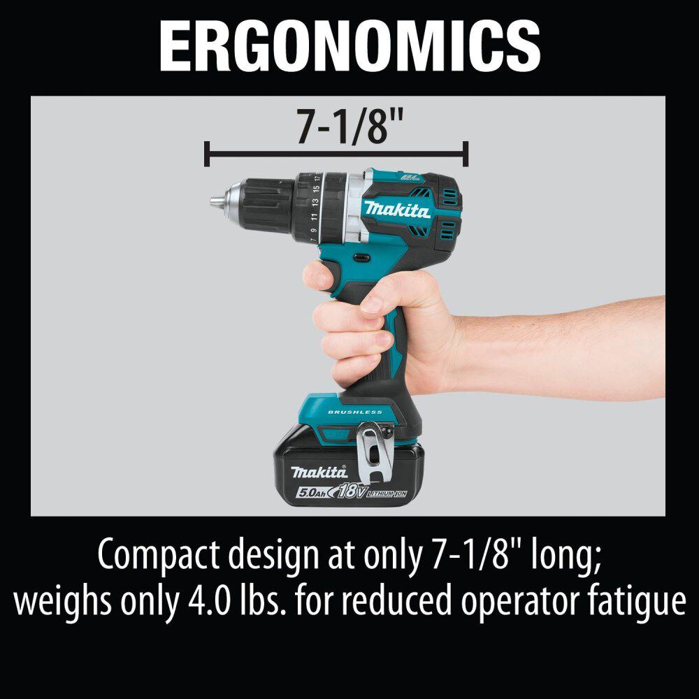 Makita 18V LXT Lithium-Ion Brushless Cordless 2-Pc. Combo Kit (5.0Ah), large image number 17