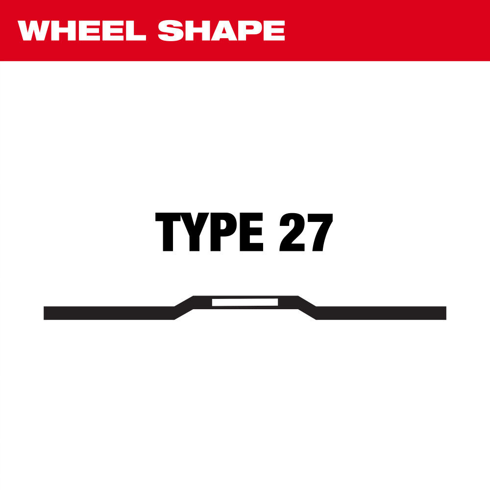 Milwaukee 4 Inch x 1/4 Inch x 5/8 Inch Masonry Grinding  Wheel Type 27, large image number 2